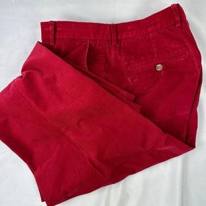 Men's Vineyard Vine Red Corduroy Pants 36x31.5 " Harmon Pants"